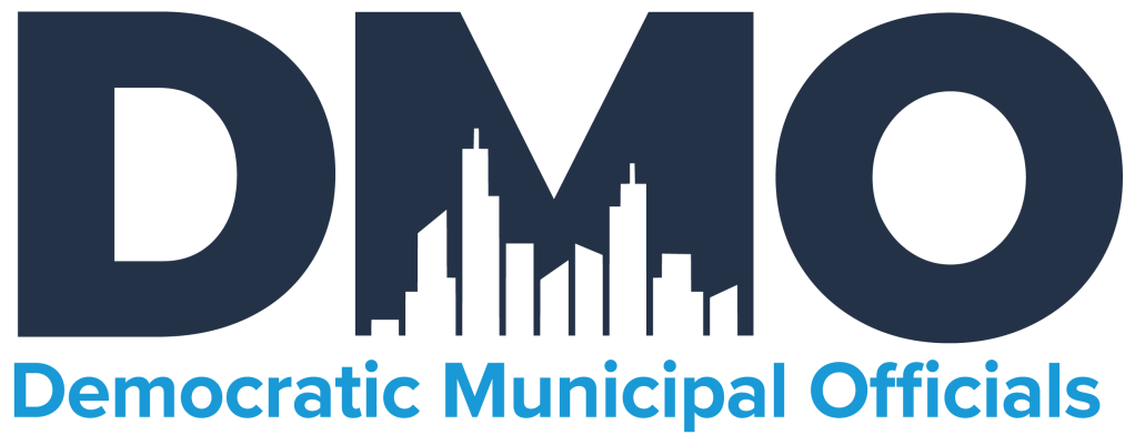 The Democratic Municipal Officials (DMO) logo.